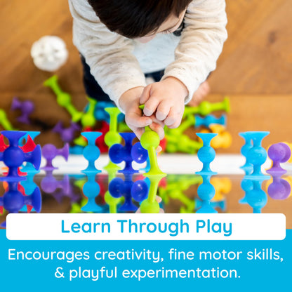 Set de principiantes Fat Brain Toys squigz, 24 piezas