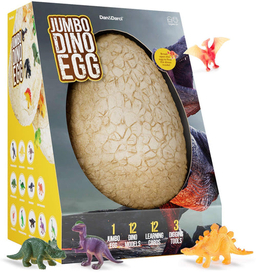 Huevo de Pascua gigante de dinosaurio: descubre 12 dinosaurios sorpresa