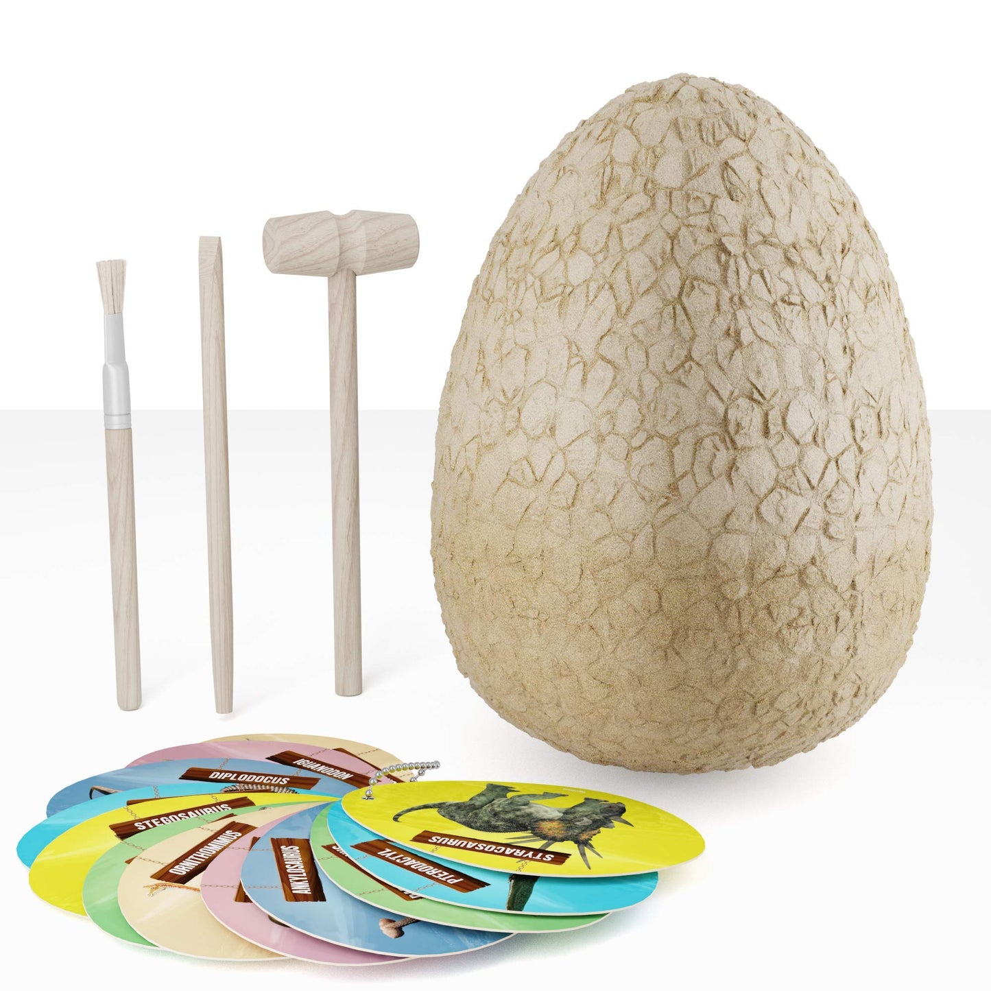 Huevo de Pascua gigante de dinosaurio: descubre 12 dinosaurios sorpresa