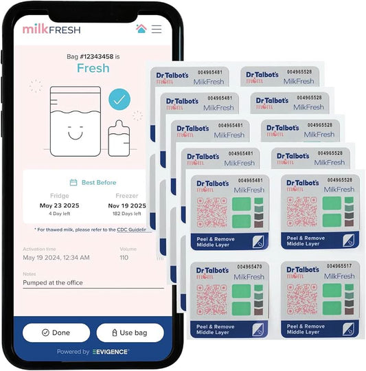 Dr. Talbot's Mom MilkFresh Sensores de frescura de leche materna, 20 unidades