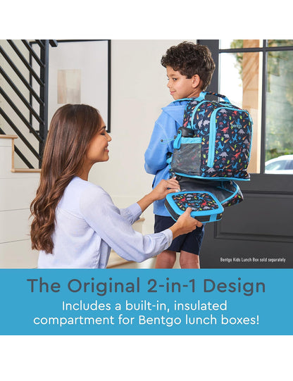 Bentgo Kids Prints 2 en 1 mochila y lonchera aislada duradera