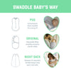 SwaddleMe by Ingenuity Juego de pañales, 0-3 meses