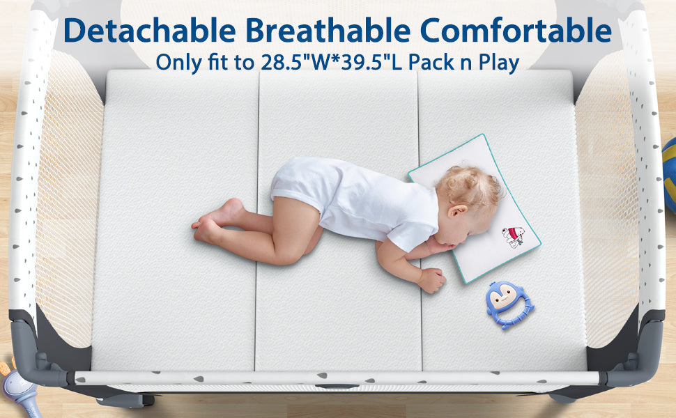 Moonlightfamily cubrecolchón Pack n Play, 38 x 26