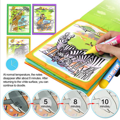 Libros de dibujo mágico Wholethings, libros de tela para dibujar con agua (6,6 cm x 21 cm)