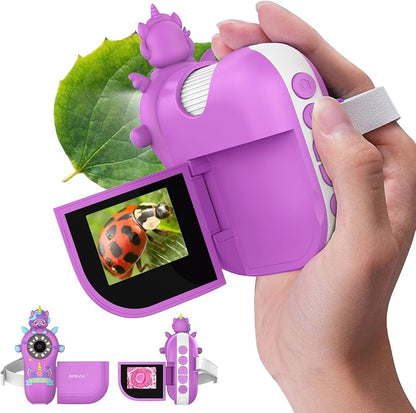 Microscopio digital para niños, miniscopio de mano, pantalla 4K de 2.0" pulgadas, recargable, 1000X