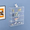 Vitrina de acrílico transparente con puerta para montaje en pared