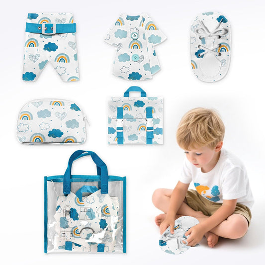 Tablero de actividades Montessori para niños pequeños