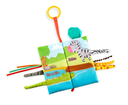 Libro de actividades para bebés Minimono Jungle Tails