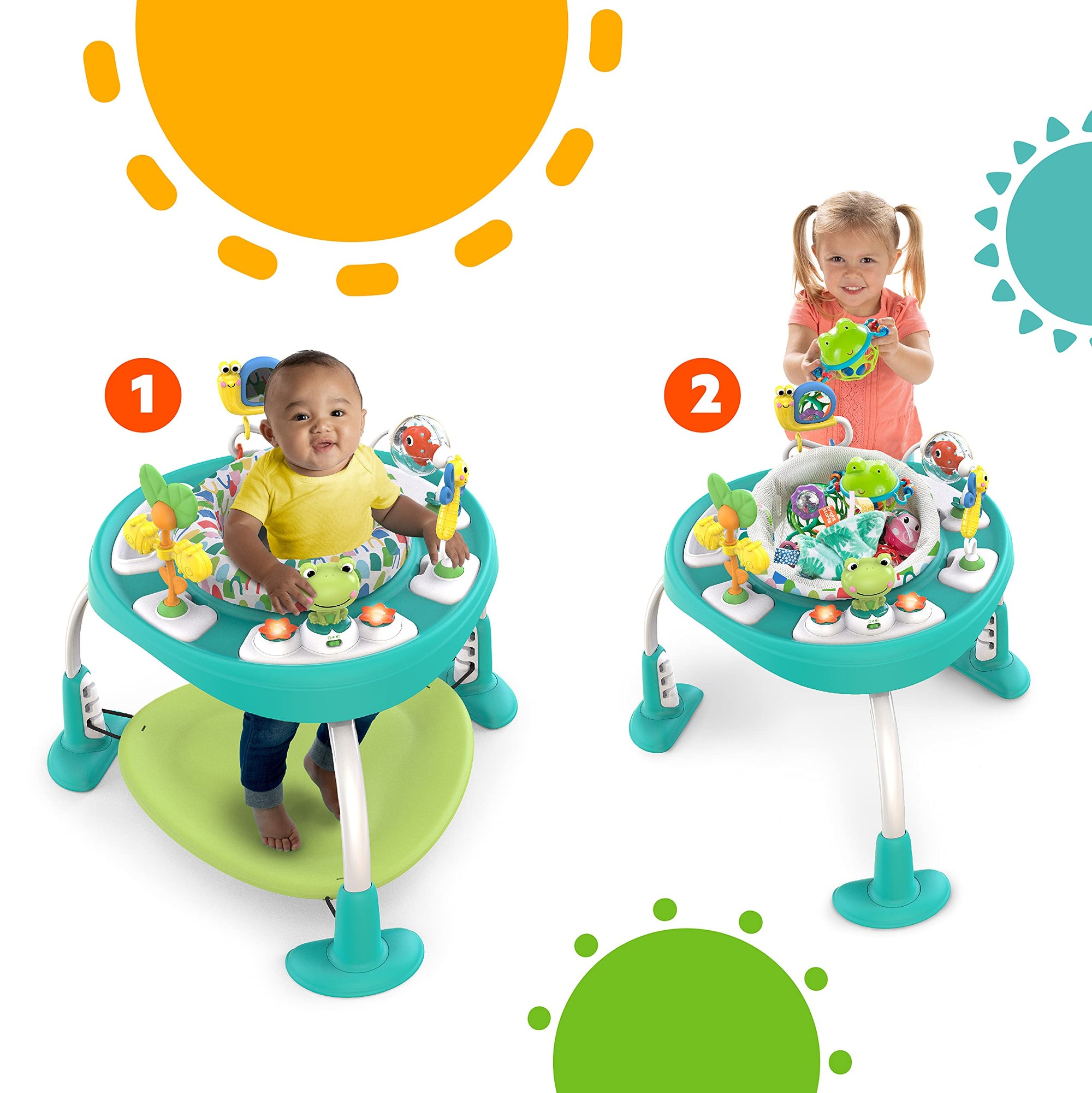 Bright Starts Bounce Bounce Baby 2 en 1 centro de actividades y mesa