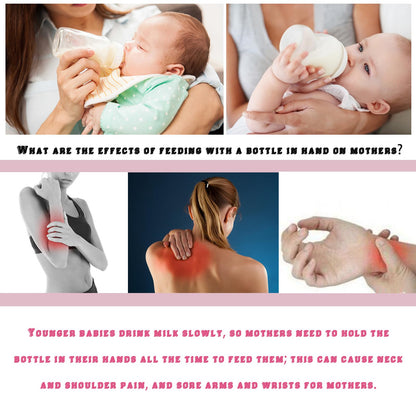 S-SNAIL-OO Soporte para biberones de bebé, soporte ajustable de 12 pulgadas