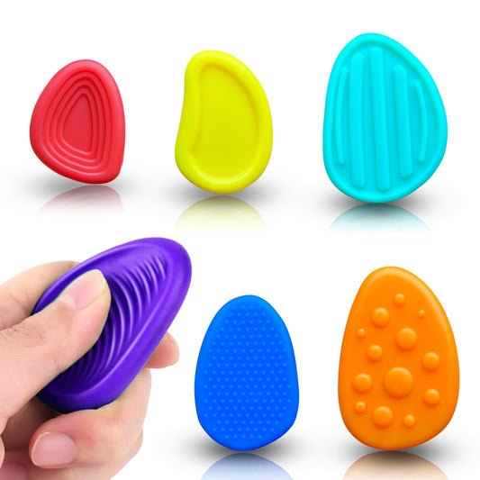 Piedras sensoriales Fidget Toys - 6 piezas