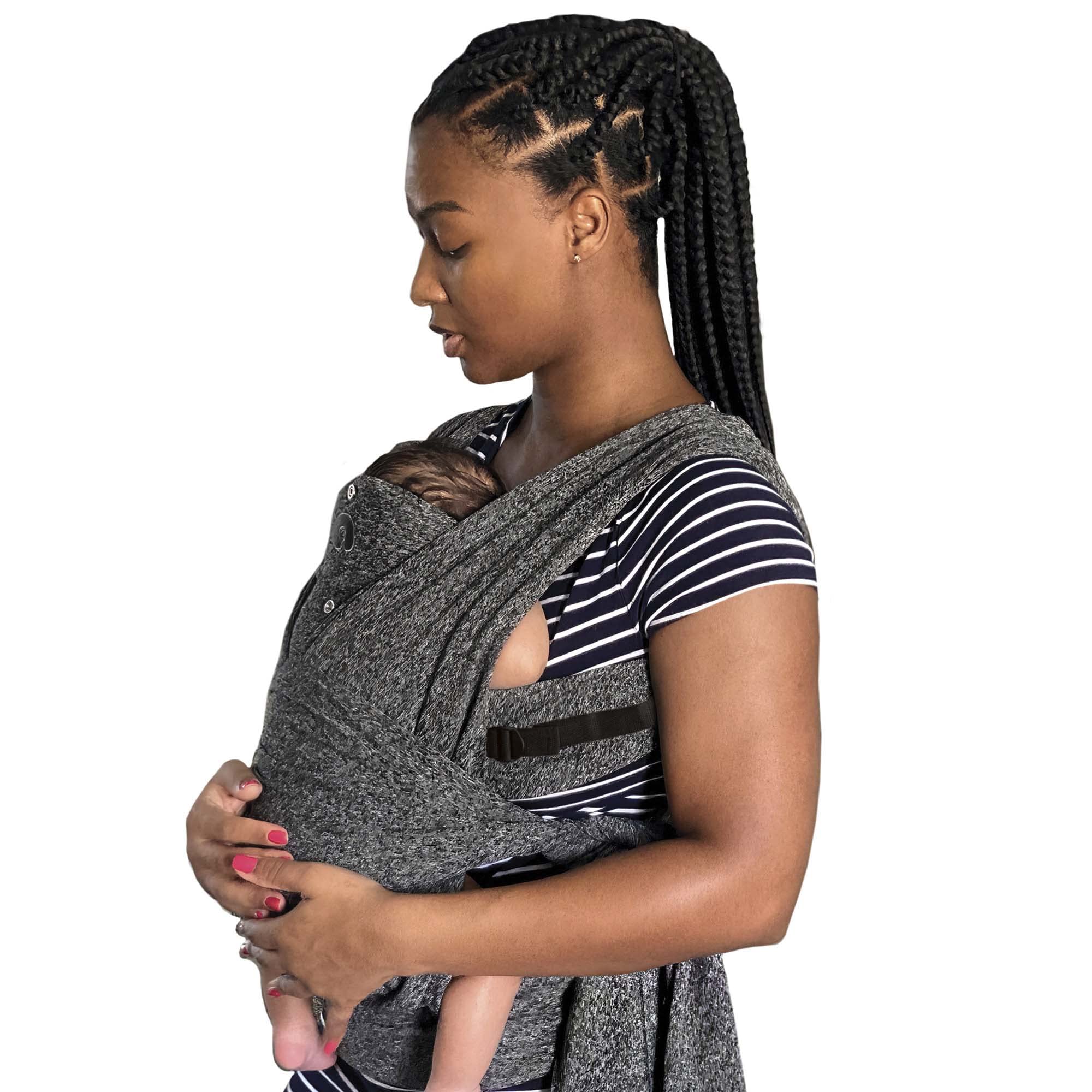 Boppy Portabebés ajustable ComfyFit, gris, 8-35 libras