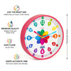Reloj analógico de aprendizaje para niños, 10 pulgadas