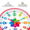 Reloj analógico de aprendizaje para niños, 10 pulgadas