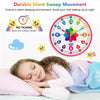 Reloj analógico de aprendizaje para niños, 10 pulgadas