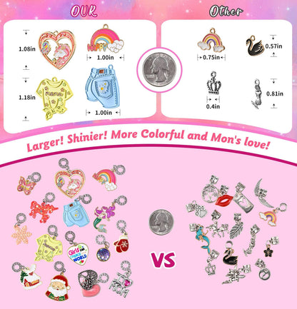 Kit para hacer pulseras con dijes - Joyería de unicornio