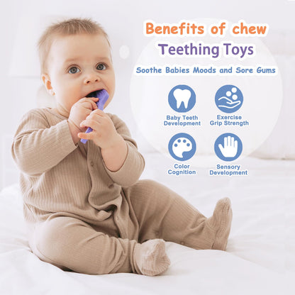 Juego de herramientas para aliviar la dentición, juguete masticable