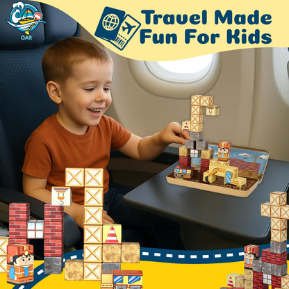 Juego de bloques de construcción magnéticos para niños pequeños – 35 piezas