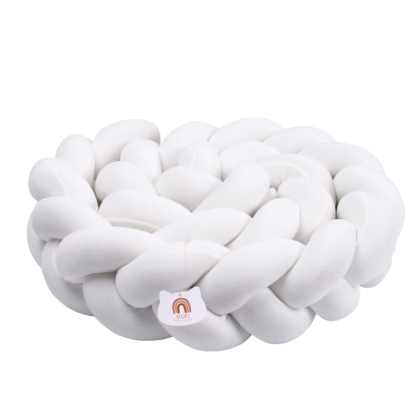 Bumper blanco estilo trenza, 150 cm