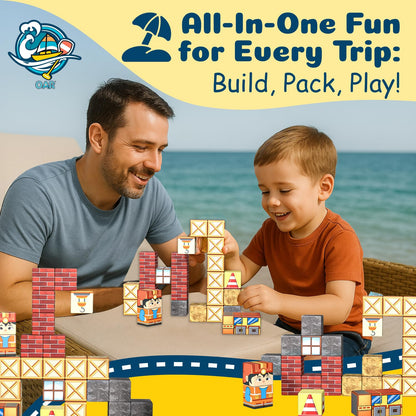 Juego de bloques de construcción magnéticos para niños pequeños – 35 piezas