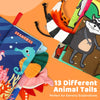 2 libros para bebés - Juguetes Montessori con temática de animales, libros de tela para bebés de 6 a 12 meses