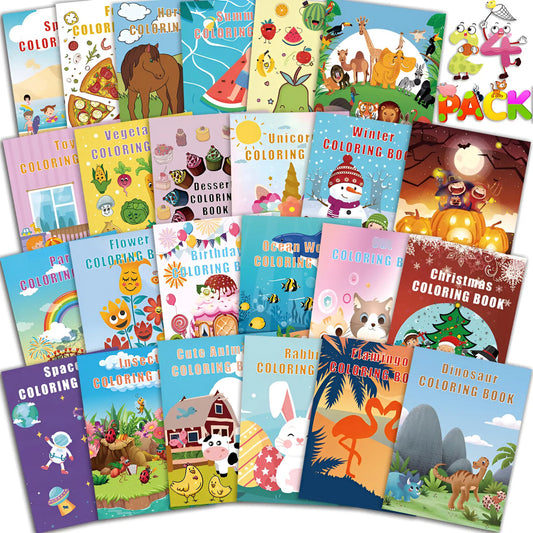 Paquete De 24 Libros Para Colorear Para Niños