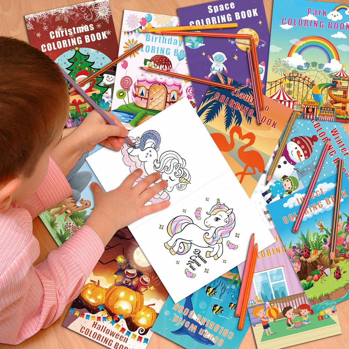 Paquete De 24 Libros Para Colorear Para Niños
