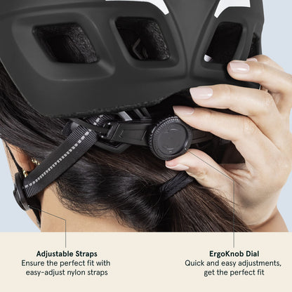 Retrospec Lennon Casco de Bicicleta para Adultos con luz de seguridad LED