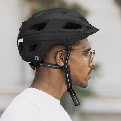 Retrospec Lennon Casco de Bicicleta para Adultos con luz de seguridad LED