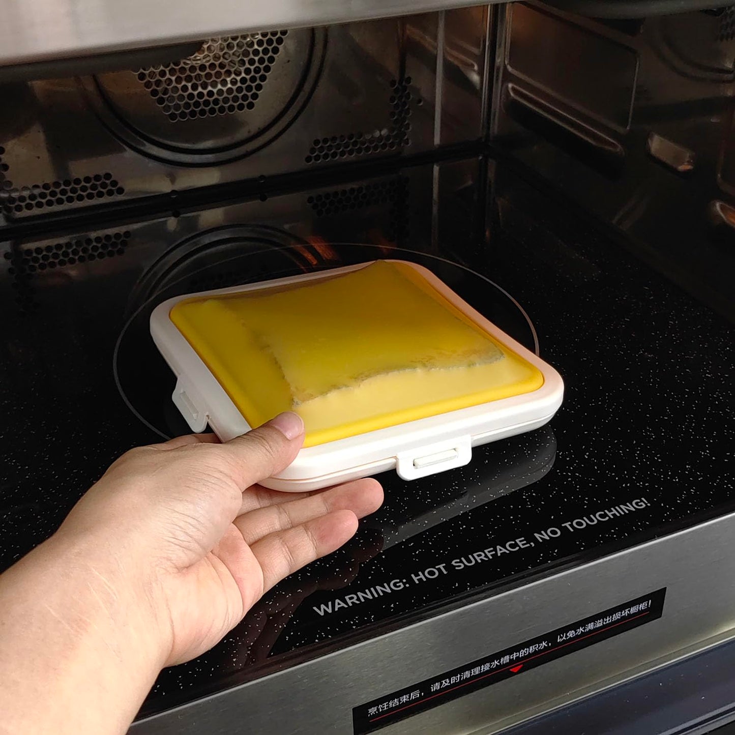 LIANZHENMU Caja De Almacenamiento De Sándwich en color CELESTE