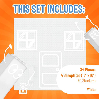 Placas base clásicas de 10" x 10" Brik Tower de Strictly Briks