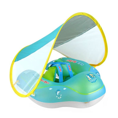 Flotador inflable de piscina para niños con protección solar UPF50+ durante más de 3 meses, talla L