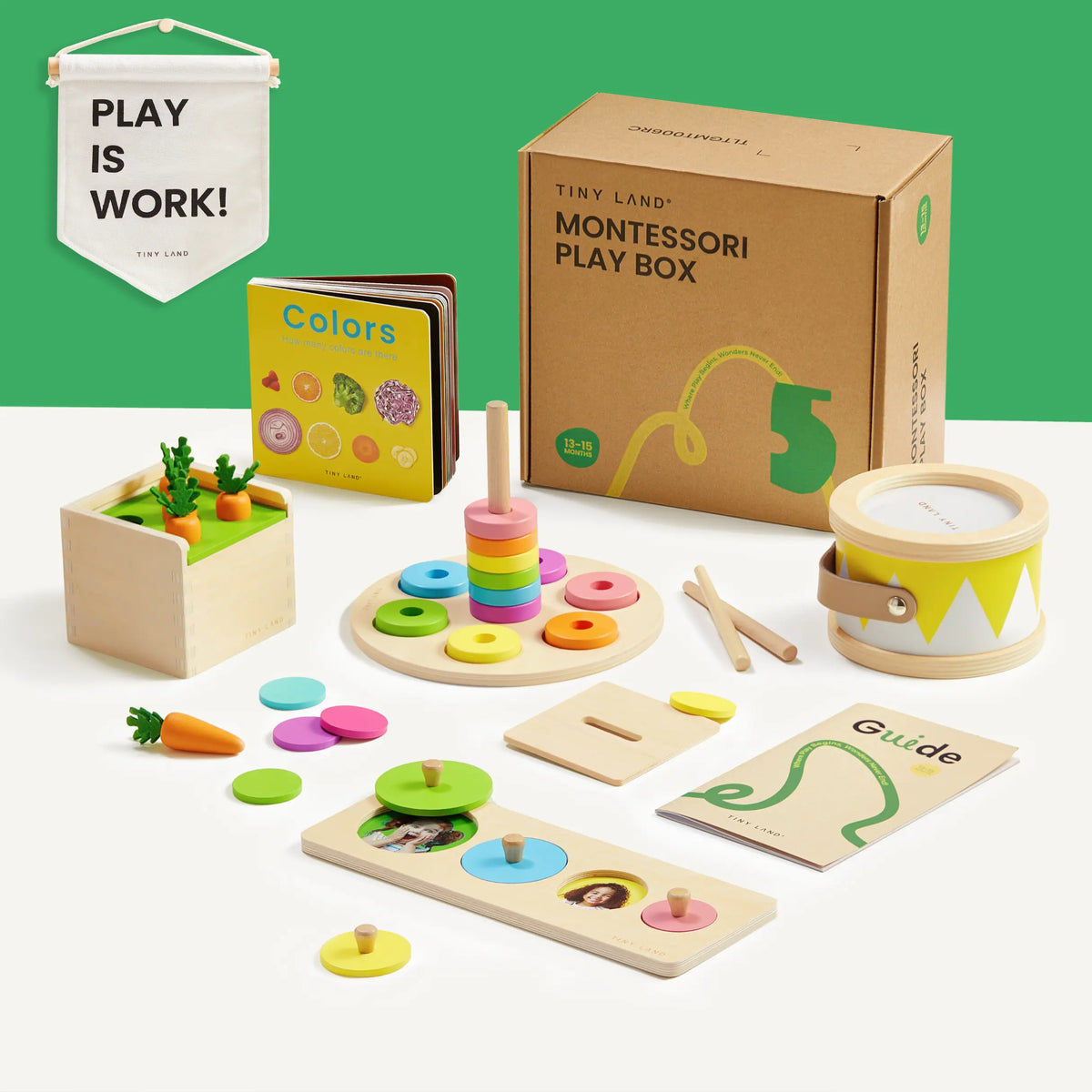 Tiny Land Montessori - Juego de juguetes para bebé