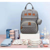 Mochila para pañales para bebé con cambiador, gran capacidad, cuna de viaje plegable