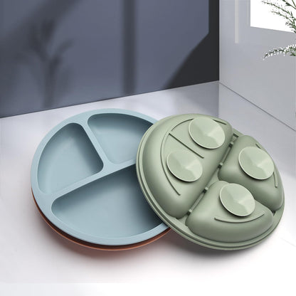 Eascrozn paquete de 3 platos para bebés pequeños