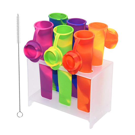 Juego de moldes de silicona para paletas Bangp, 6 moldes para paletas heladas