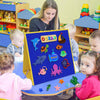 Tablero de fieltro plegable para niños pequeños