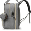 Mochila para pañales para bebé con cambiador, gran capacidad, cuna de viaje plegable