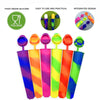 Juego de moldes de silicona para paletas Bangp, 6 moldes para paletas heladas