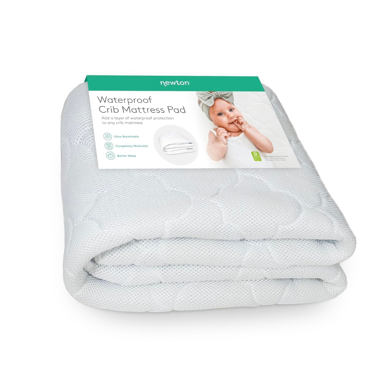 Protector de colchón impermeable y ultra transpirable para cuna Newton Baby