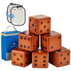 Juego de dados gigantes de madera para patio, juego grande de yatzee de césped