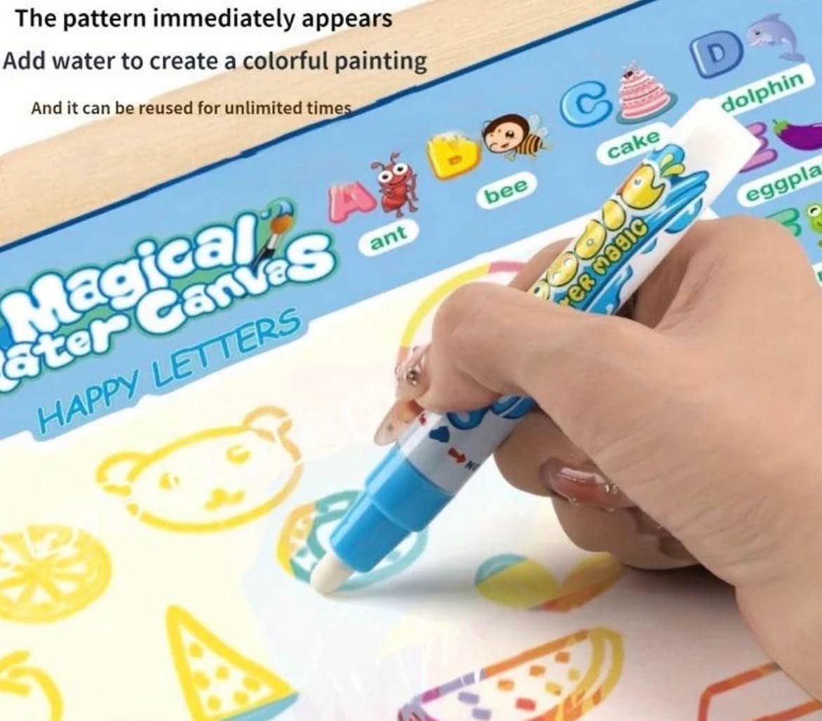 Tapete para dibujar con agua de alfabeto