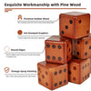 Juego de dados gigantes de madera para patio, juego grande de yatzee de césped