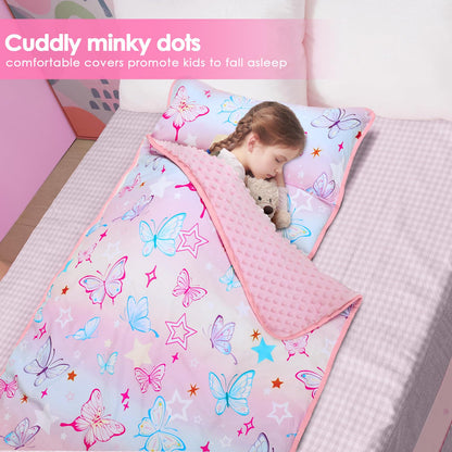 Tapete para siesta para niños con almohada y manta