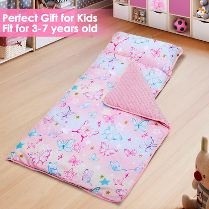 Tapete para siesta para niños con almohada y manta