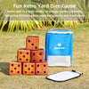 Juego de dados gigantes de madera para patio, juego grande de yatzee de césped