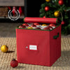 Caja de almacenamiento para adornos navideños, con capacidad para 64 adorno