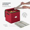 Caja de almacenamiento para adornos navideños, con capacidad para 64 adorno