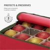 Caja de almacenamiento para adornos navideños, con capacidad para 64 adorno