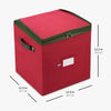 Caja de almacenamiento para adornos navideños, con capacidad para 64 adorno